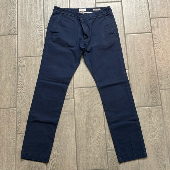 Goodfellow & Co Hennepin Chino Slim Pant 34x32 Blue - Picture 1 of 5
